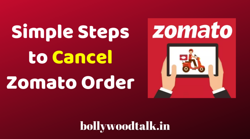 How to cancel Zomato order